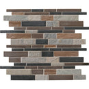 Cobrello interlocking 12X12 porcelain and stone mesh mounted mosaic floor and wall tile SMOT-SPIL-COBRELLO8MM product shot multiple tiles close up view