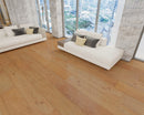 Engineered Hardwood European Oak 7.5" Wide, 74.8" RL, 1/2" Thick Elysian Collective Tan - Mazzia Collection room shot living room view 3