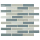 Colosseo azul brick 12X12 glass stone mesh mounted mosaic tile SMOT-SGLS-COLAZU4MM product shot multiple tiles close up view