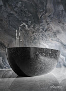 Anjuna 67" Freestanding Forged Carbon Fiber Bathtub Villohome