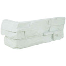 Copen snow corner stacked stone 9x19.5 natural manufactured stone LPNLECOPSNO4COR product shot corner view 2