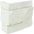 Copen snow corner stacked stone 9x19.5 natural manufactured stone LPNLECOPSNO4COR product shot corner view