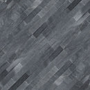 Cosmic black 3d wave ledger panel 6"x24" honed marble wall tile LPNLMCOSBLK624-3DW product shot angle view