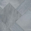 Cosmic black pattern sandblast marble paver kit 10kits160 sq ft pallet LPAVMCOSBLK10KITS product shot angle view