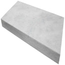Cosmic gray 12x24 sand blast marble eased edges coping LCOPMCOSGRY1224SB-EE product shot side view