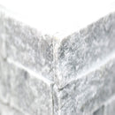Cosmic gray ledger corner 6"x18" splitface marble wall tile LPNLMCOSGRY618COR product shot profile view