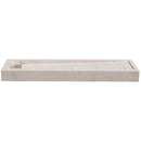 Cream Royal Marble Hand Carved Rectangular Shower Base 16 x 48 Inch Honed Finish
