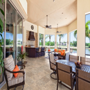 Creama cappuccino 18 in x 18 in polished marble floor and wall tile TTCAPU1818P product shot outdoor view