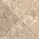 Creama cappuccino 18 in x 18 in polished marble floor and wall tile TTCAPU1818P product shot profile view