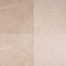 Crema marfil 18 in x 18 in classic polished marble floor and wall tile TCREMAR181850CL product shot wall view