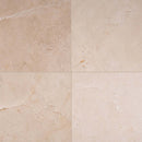 Crema marfil classic 12 in x 12 in polished marble floor and wall tile TCREMAR1212CL product shot multiple tiles top view