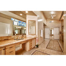 Crema marfil select 24 in x 24 in polished marble floor and wall tile TCREMAR242450SL product shot washroom tile view