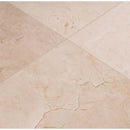 Cremam marfil 18 in x 18 in polished marble floo and wall tile TCREMAR1818CL product shot top multiple closup view