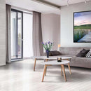 Crete melted ice rigato linear textured porcelain floor and wall tile liberty us collection LUSIRS1836129 product shot balcony view