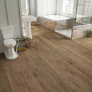 SPC Vinyl Rigid Core 7" Width 60" RL, 7mm Thick, 1.5mm IXPE Crowned Hazel, Meraki Floors - Mazzia Collection bath view 2