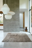 CURLY GOATSKIN RUG – Silver Grey