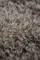 CURLY GOATSKIN RUG – Silver Grey