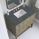 James Martin Emmeline 36" Single Bathroom Vanity, Pebble Oak