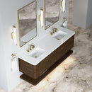 James Martin Allamari 72" Floating Double Bathroom Vanity, Sable