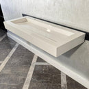 READY TO SHIP! Handcrafted Tiber Quartz Sink: Quartz Vanity Top (QU-100)