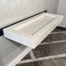 READY TO SHIP! Handcrafted Tiber Quartz Sink: Quartz Vanity Top (QU-100)