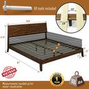 Serenity Solid Wood Bed Frame