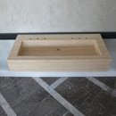 HANDCRAFTED CUSTOM TRAVERTINE SINK (TR-081)
