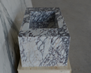 HANDCRAFTED CUSTOM CALACATTA VIOLA MARBLE SINK (NS-085)
