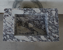 HANDCRAFTED CUSTOM CALACATTA VIOLA MARBLE SINK (NS-085)