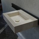 HANDCRAFTED LIGHT PEARL CUSTOM MARBLE SINK (NS-036)