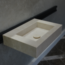 HANDCRAFTED LIGHT PEARL CUSTOM MARBLE SINK (NS-036)