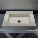HANDCRAFTED LIGHT PEARL CUSTOM MARBLE SINK (NS-036)