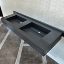 HANDCRAFTED INFINITY – TOTAL BLACK ENGINEERED PORCELAIN SINK (ES-080)