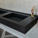 HANDCRAFTED INFINITY – TOTAL BLACK ENGINEERED PORCELAIN SINK (ES-080)