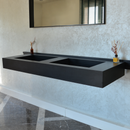 HANDCRAFTED INFINITY – TOTAL BLACK ENGINEERED PORCELAIN SINK (ES-080)