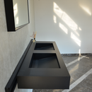HANDCRAFTED INFINITY – TOTAL BLACK ENGINEERED PORCELAIN SINK (ES-080)
