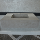 HANDCRAFTED INFINITY – CONCRETE GREY ENGINEERED PORCELAIN SINK (ES-054)