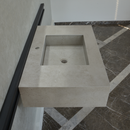 HANDCRAFTED INFINITY – CONCRETE GREY ENGINEERED PORCELAIN SINK (ES-054)