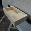 Custom Handmade Travertine Sink (TR-047)