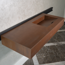 HANDCRAFTED INFINITY – METAL CORTEN ENGINEERED PORCELAIN SINK (ES-058)