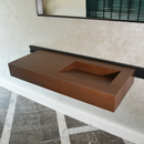 HANDCRAFTED INFINITY – METAL CORTEN ENGINEERED PORCELAIN SINK (ES-058)