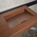 HANDCRAFTED INFINITY – METAL CORTEN ENGINEERED PORCELAIN SINK (ES-058)