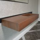 HANDCRAFTED INFINITY – METAL CORTEN ENGINEERED PORCELAIN SINK (ES-058)