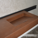 HANDCRAFTED INFINITY – METAL CORTEN ENGINEERED PORCELAIN SINK (ES-058)