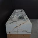 HANDCRAFTED MATERIA - CORCHIA GOLD PORCELAIN DOUBLE SINK (ES-133)