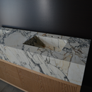 HANDCRAFTED MATERIA - CORCHIA GOLD PORCELAIN DOUBLE SINK (ES-133)