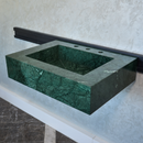 HANDCRAFTED VERDE GUATEMALA CUSTOM MARBLE SINK (NS-079)