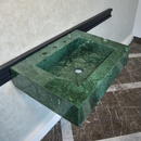 HANDCRAFTED VERDE GUATEMALA CUSTOM MARBLE SINK (NS-079)