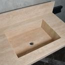 CUSTOM HANDCRAFTED TRAVERTINE DOUBLE SINK (TR-116)