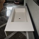 HANDCRAFTED INFINITY ABSOLUTE WHITE ENGINEERED PORCELAIN SINK (ES-062)